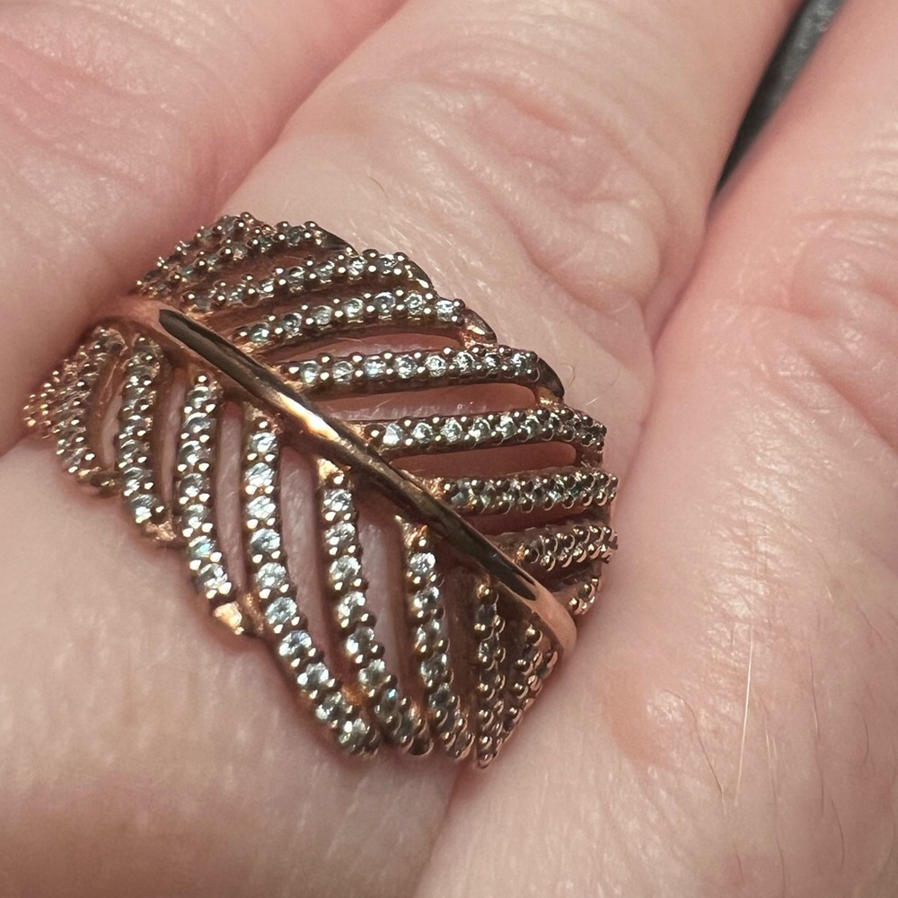 Pandora feather ring